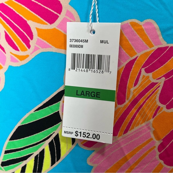 Trina Turk NWT Women's Poppy Cascading-Sleeve Tunic SWIM Cover-Up Large vacation - Picture 6 of 12